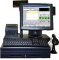 image of a complete pos station running CRE